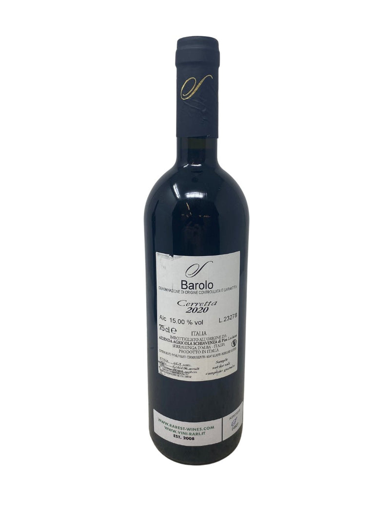 Barolo 'Cerretta' - 2020 - Azienda Agricola Schiavenza - Rarest Wines