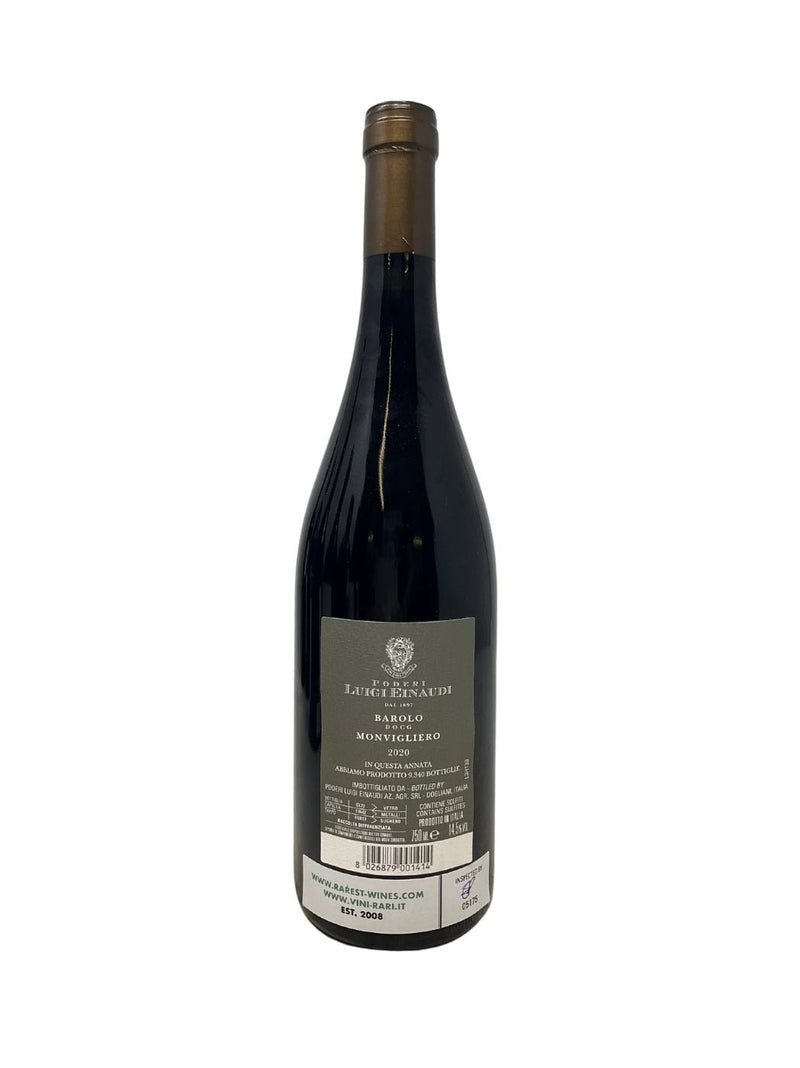 Barolo Monvigliero - 2020 - Poderi Luigi Einaudi - Vins les plus rares