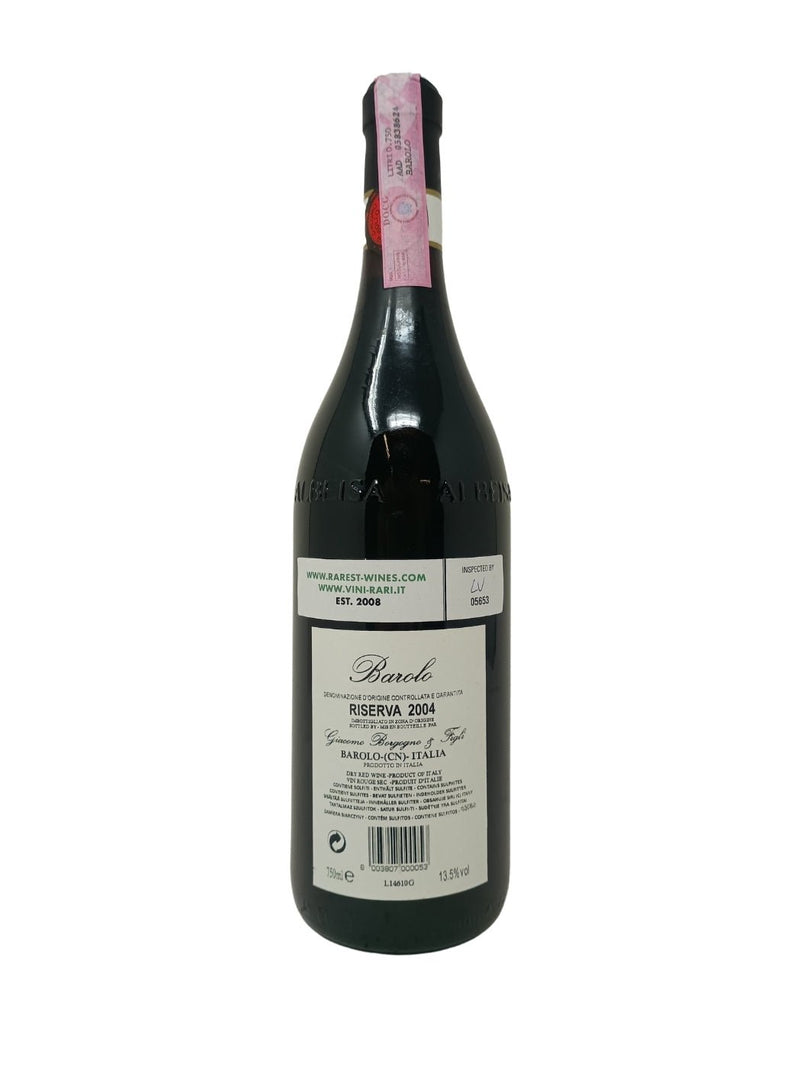 Barolo Riserva IOC - 2004 - Borgogno - Vins les plus rares