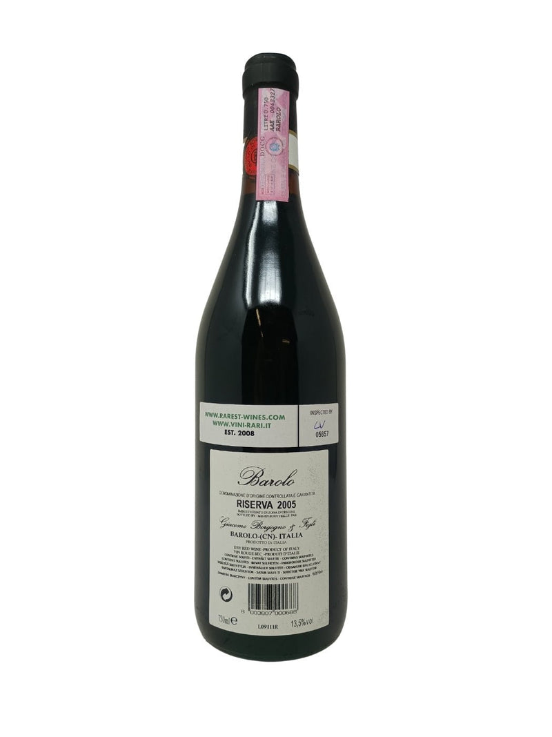 Barolo Riserva IOC - 2005 - Borgogno - Vins les plus rares