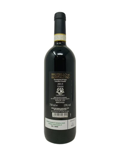 Brunello di Montalcino - 2013 - Tassi - Vins les plus rares