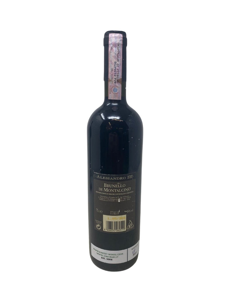 Brunello di Montalcino "Alessandro III" - 2001 - Castiglion del Bosco - Vins les plus rares