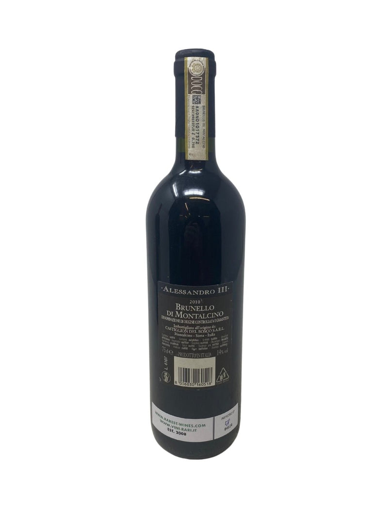 Brunello di Montalcino "Alessandro III" - 2010 - Castiglion del Bosco - Vins les plus rares