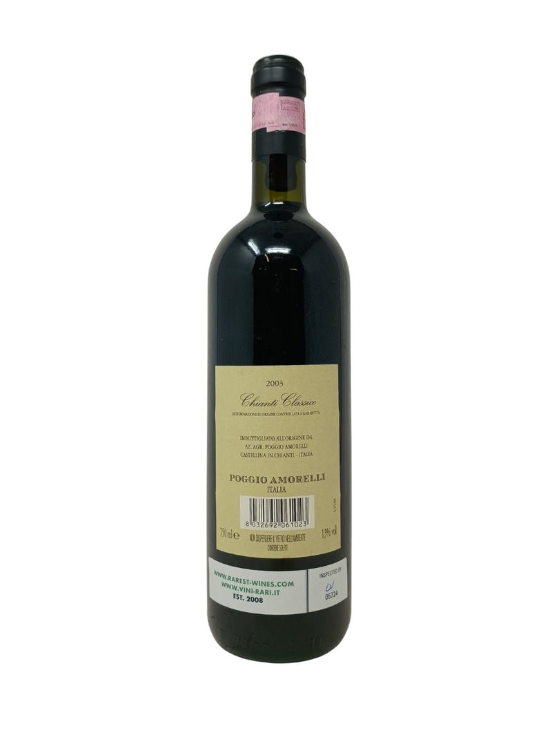 Chianti Classico - 2003 - Poggio Amorelli - Vins les plus rares