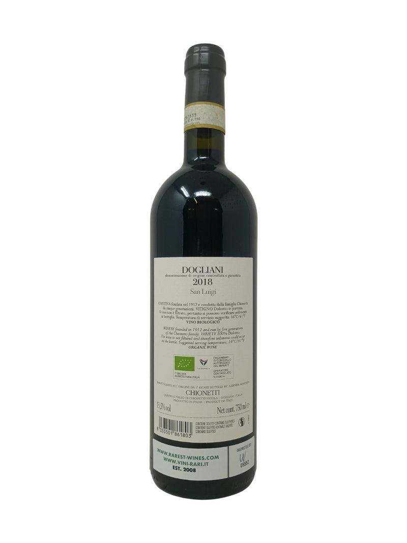 Dogliani "San Luigi" - 2018 - Chionetti - Vins les plus rares