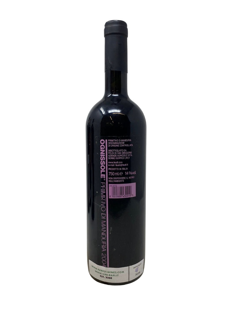 Primitivo di Manduria - 2004 - Ognissole - Vins les plus rares