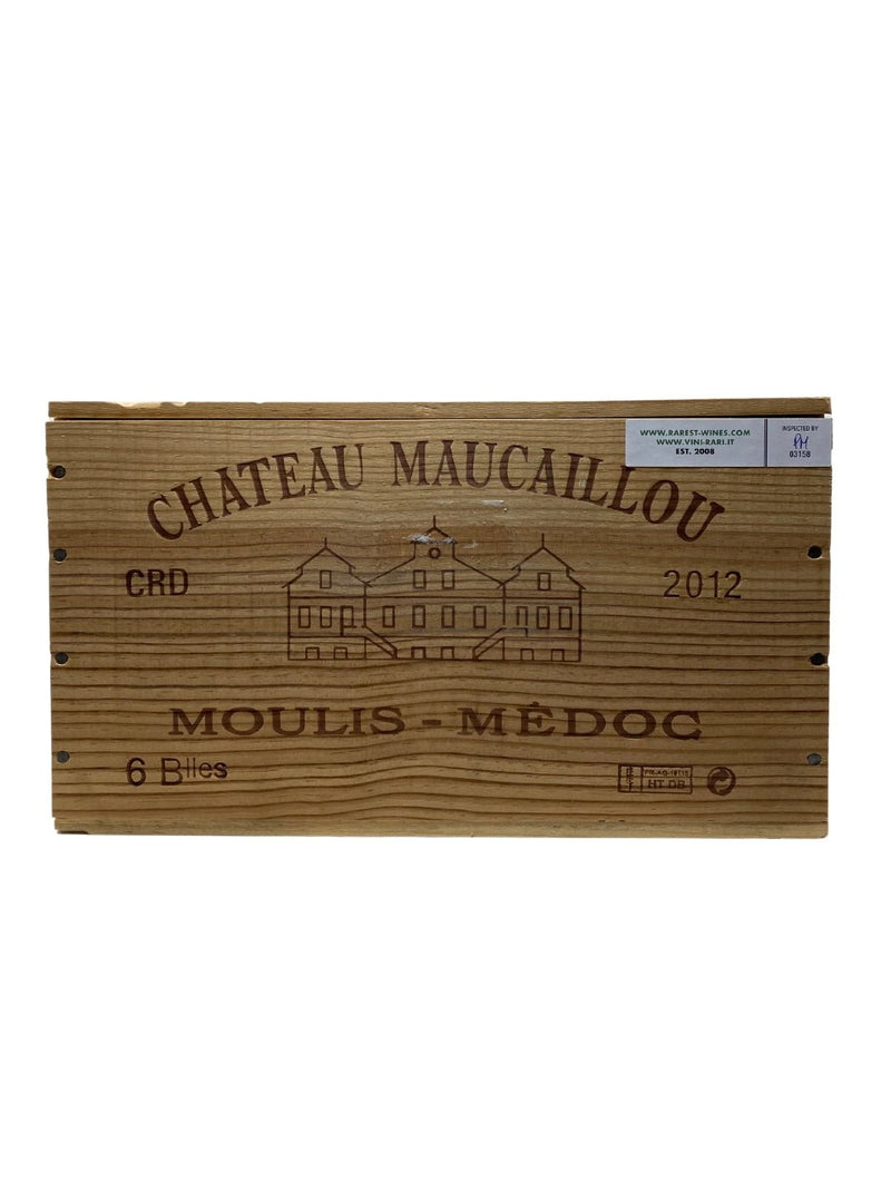 6x Château Maucaillou - 2012 - Moulis Medoc - Vins les plus rares