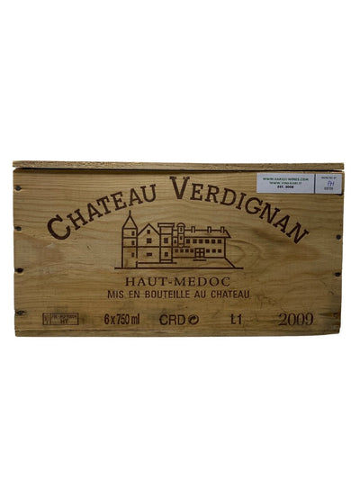 6x Château Verdignan - 2009 - Haut Médoc - Vins les plus rares