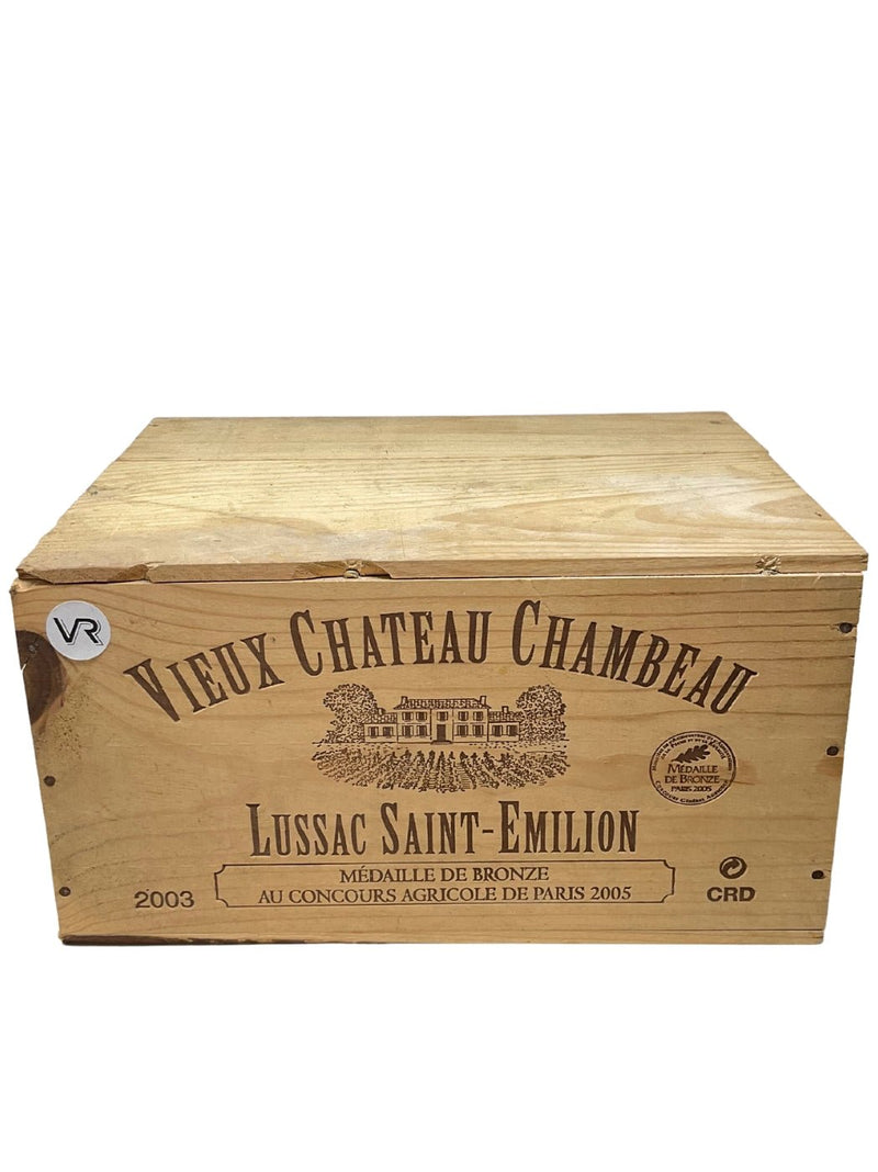 6x Vieux Chateau Chambeau - 2003 - Lussac St Emilion - Vins les plus rares