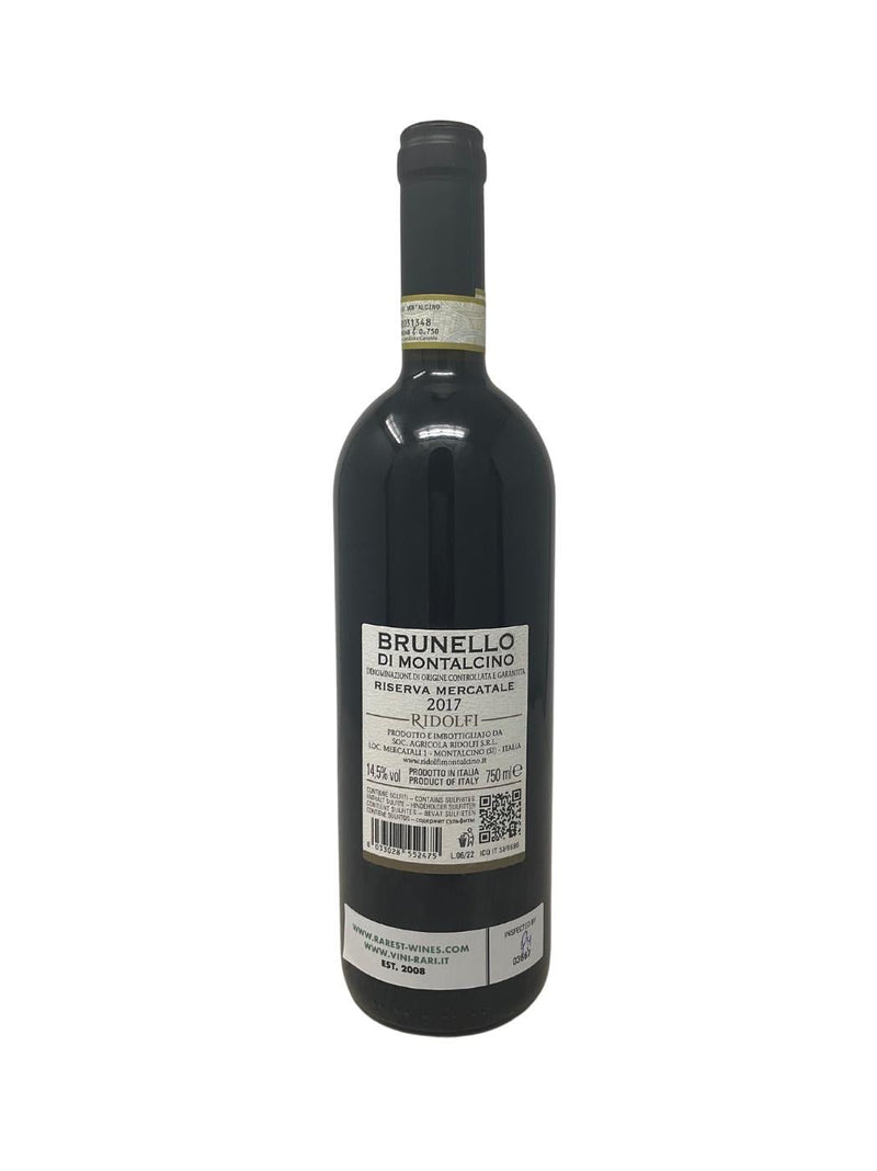 Brunello di Montalcino Riserva "Mercatale" - 2017 - Ridolfi - Vins les plus rares