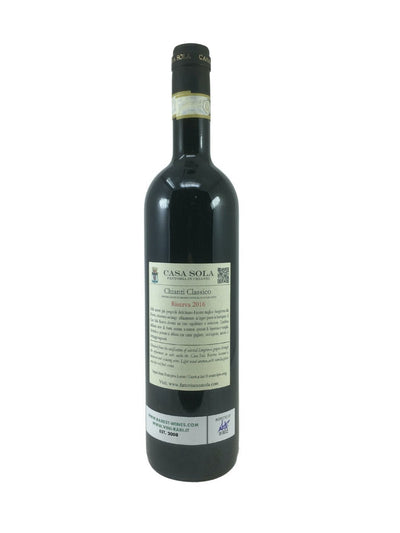 Chianti Classico Riserva - 2016 - Casa Sola - Vins les plus rares