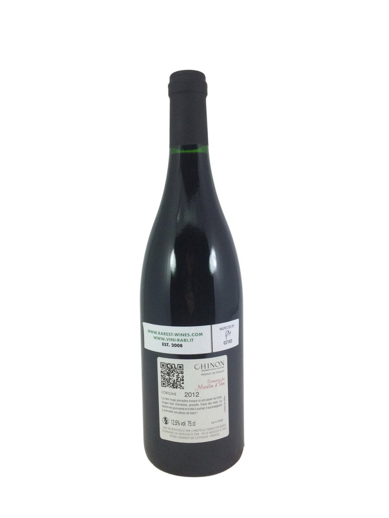 Chinon "L'Origine" - 2012 - Domaine du Moulin à tan - Vins rares