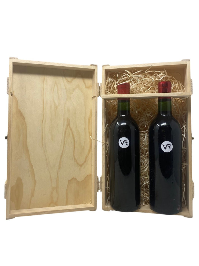 Coffret cadeau en bois pour 2 bouteilles (vide) - Rarest Wines